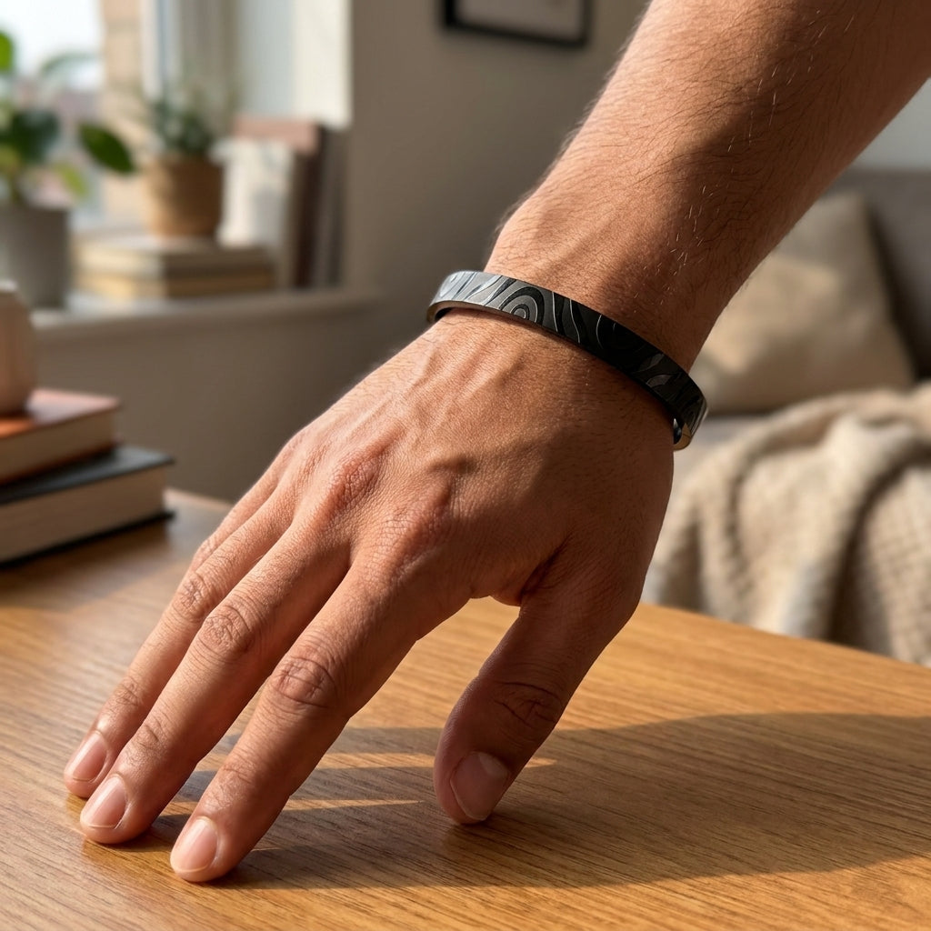 Midnight Terrain Cuff Bracelet