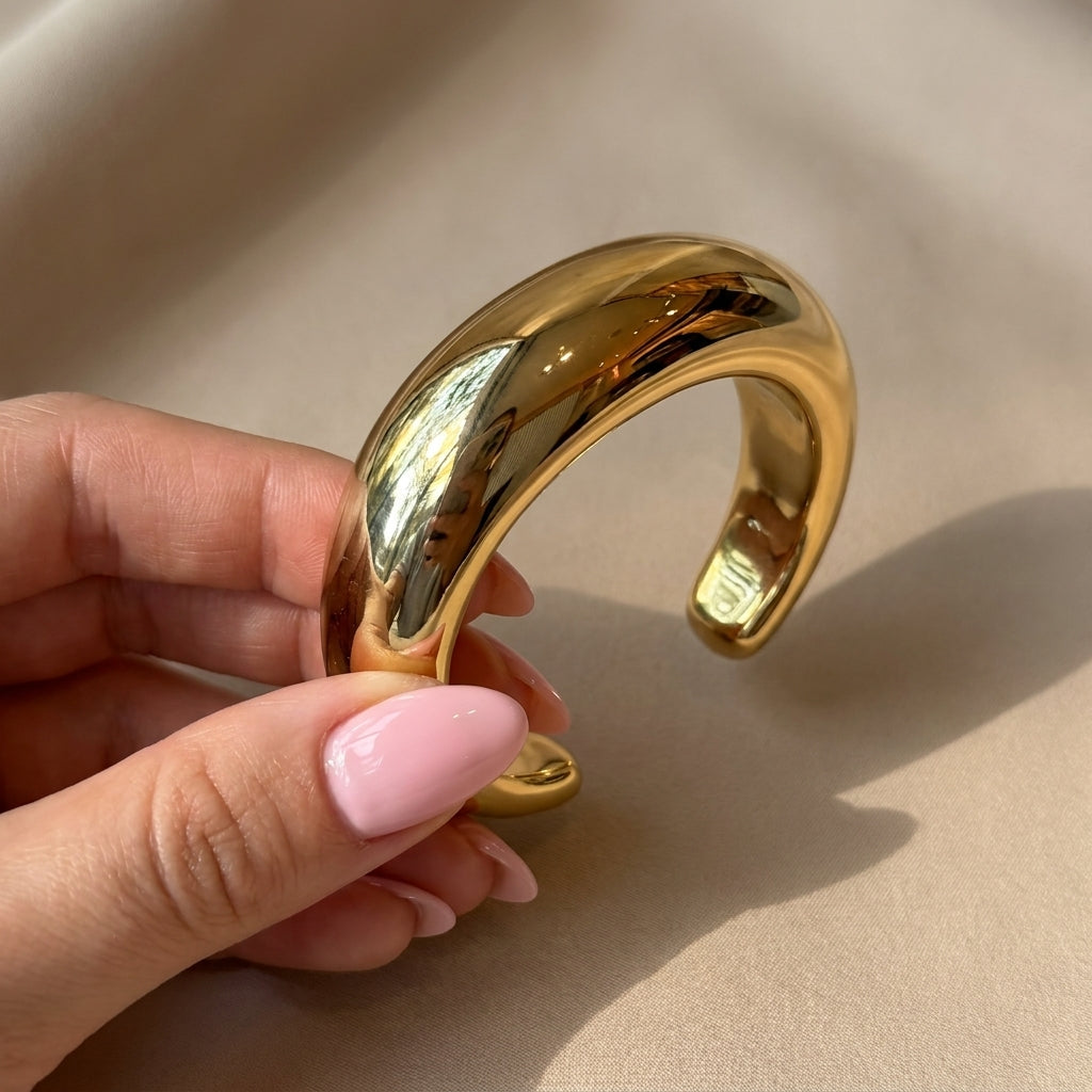Luna Dome Cuff Bracelet