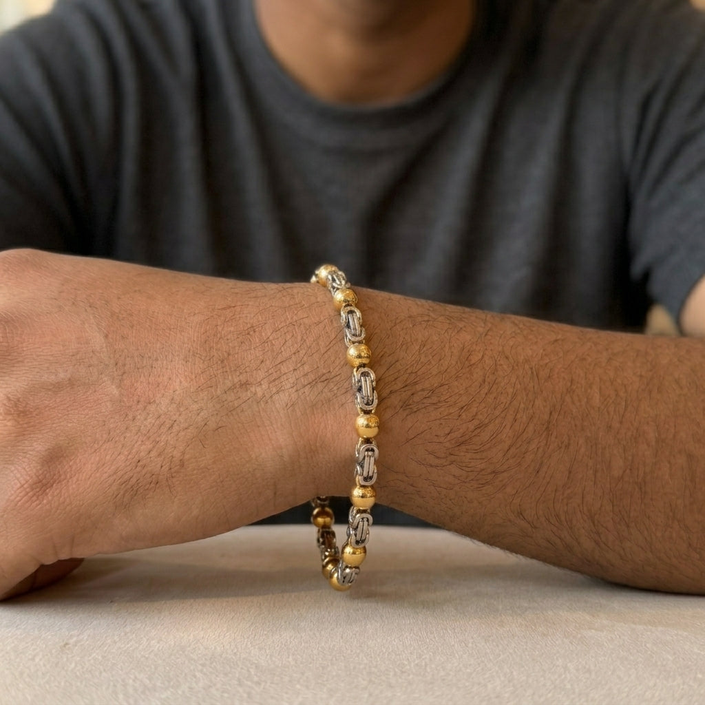 Men’s Dual Tone Royal Link Brace