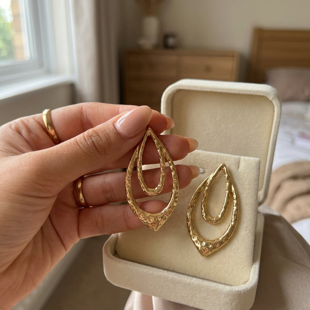 Teardrop Statement Earrings