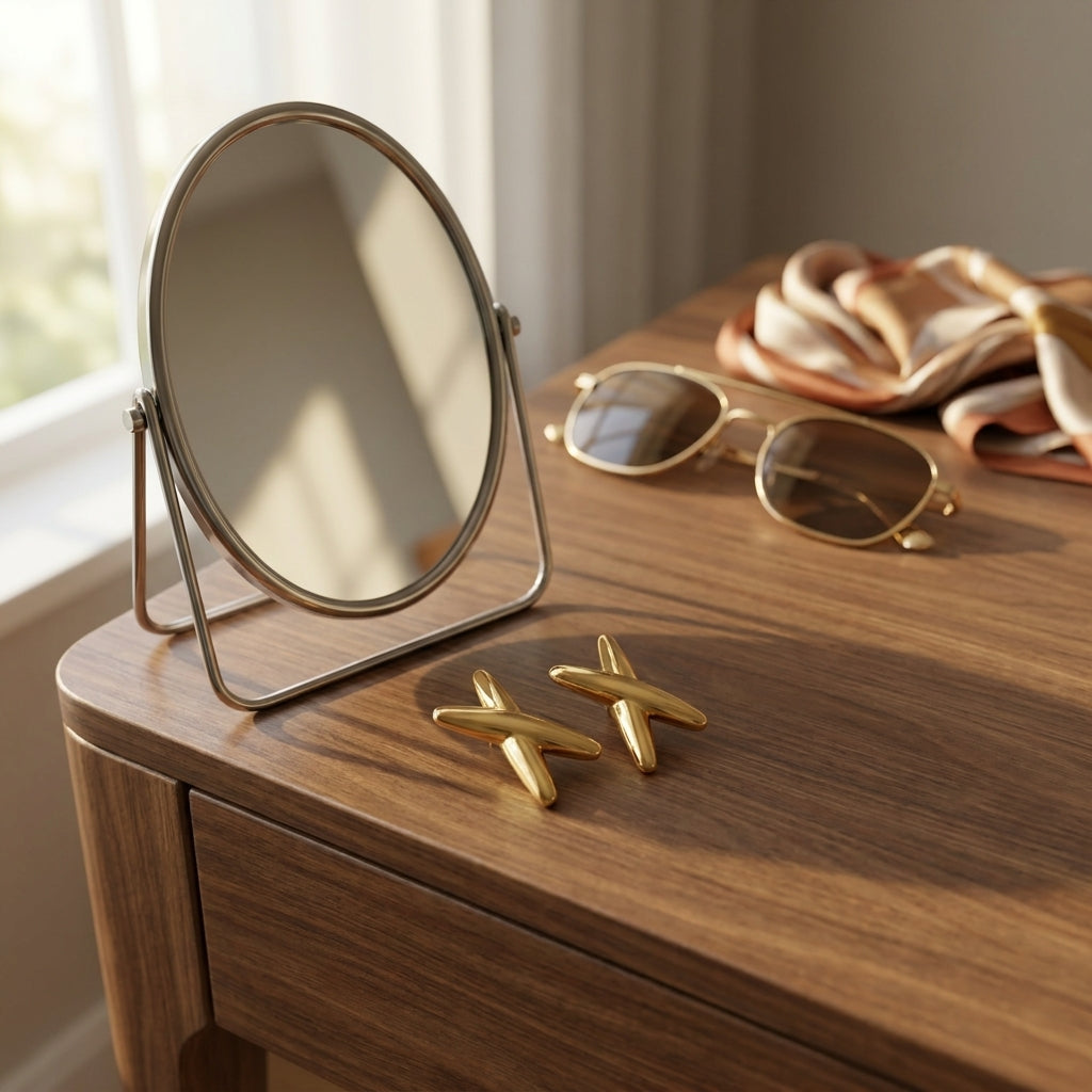 Nova Cross Stud Earrings