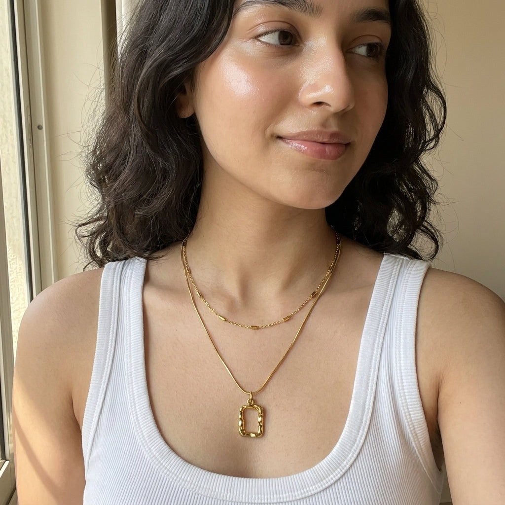 Aurum Layered Pendant Necklace