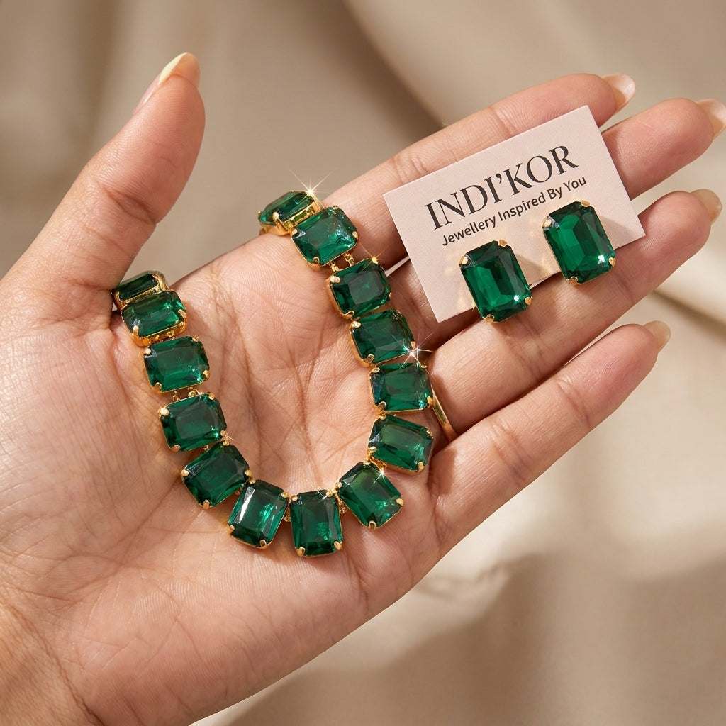 Emerald Royale Necklace Set