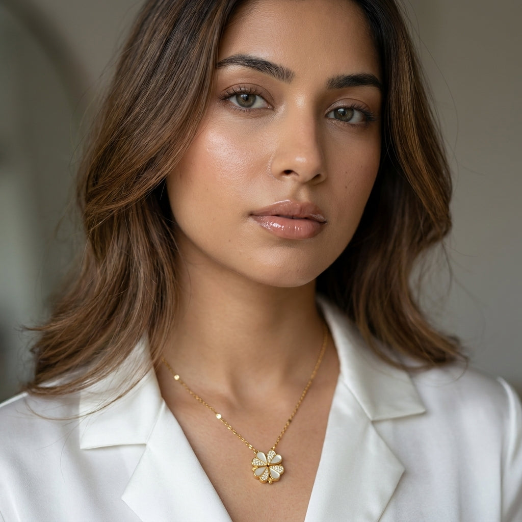 Luna Clover Anti-Tarnish Necklace