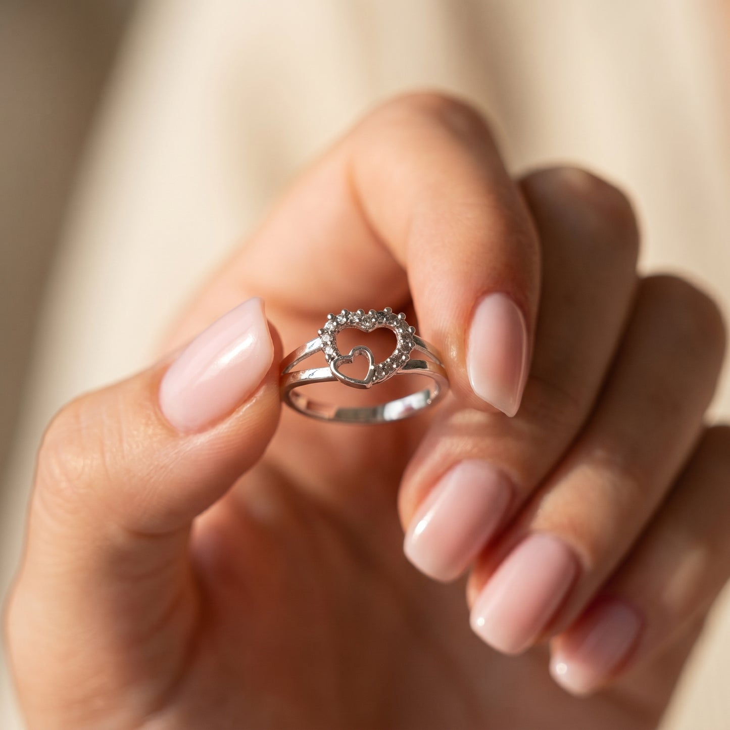 Double Heart Ring