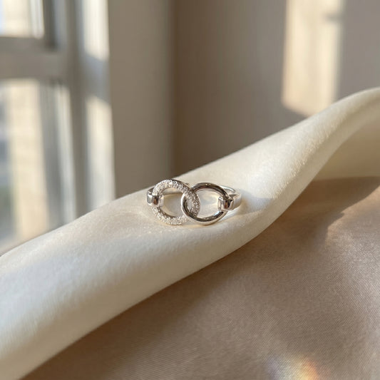 Linked Heart Ring