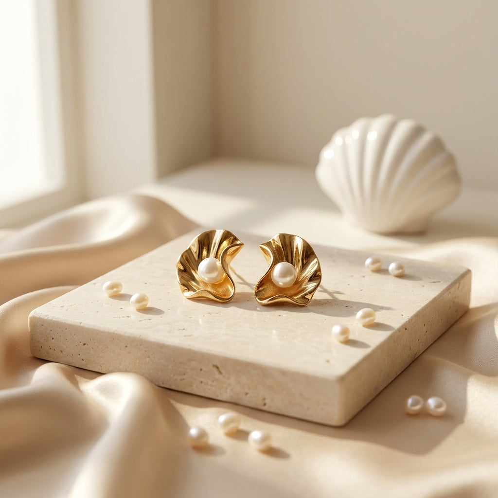 Pearl Tide Studs