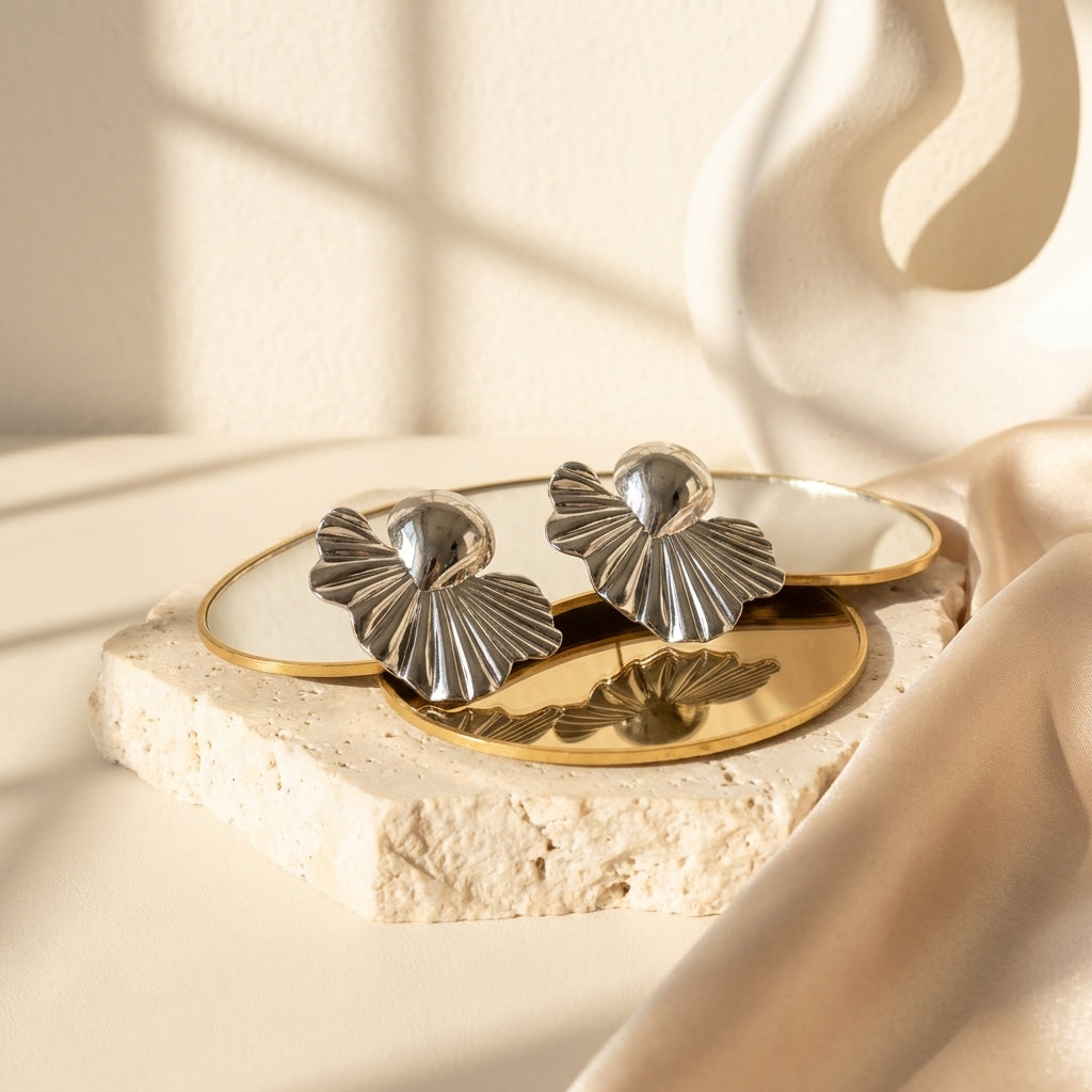 Silver Bloom Studs