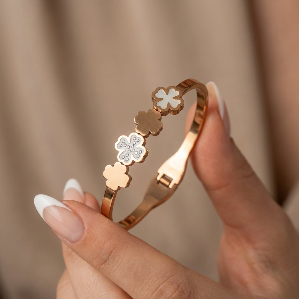 Ivory Clover Luxe Bracelet