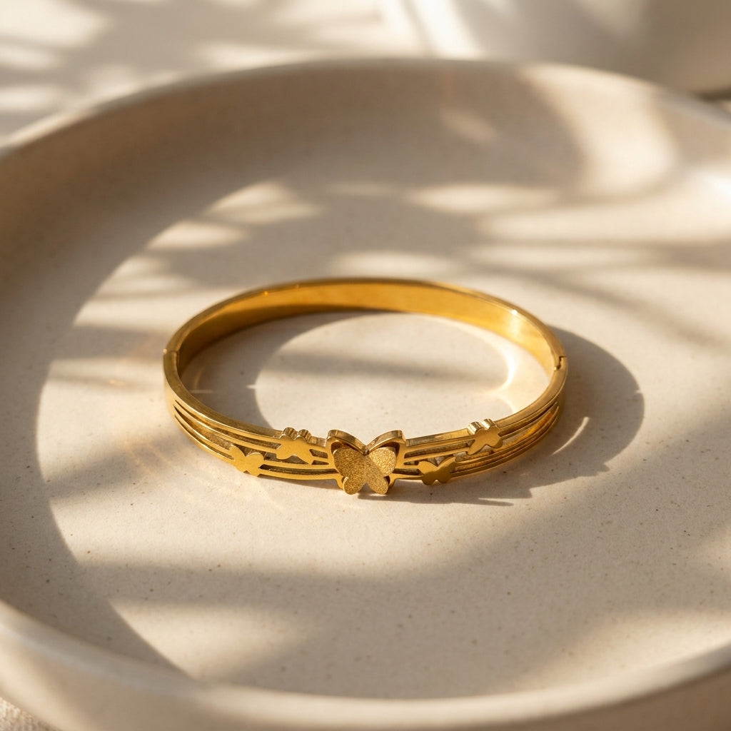 Golden Butterfly Grace Bracelet