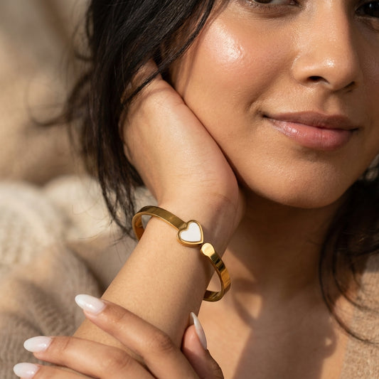 Golden Twin Heart Bracelet