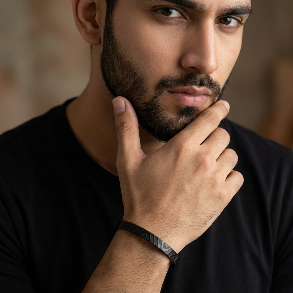 Midnight Terrain Cuff Bracelet