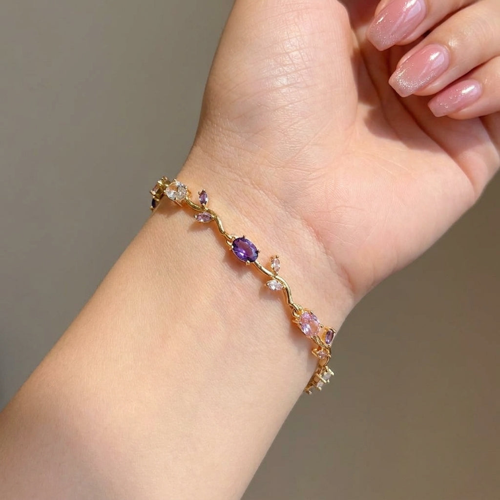 Amethyst Tulip Bracelet