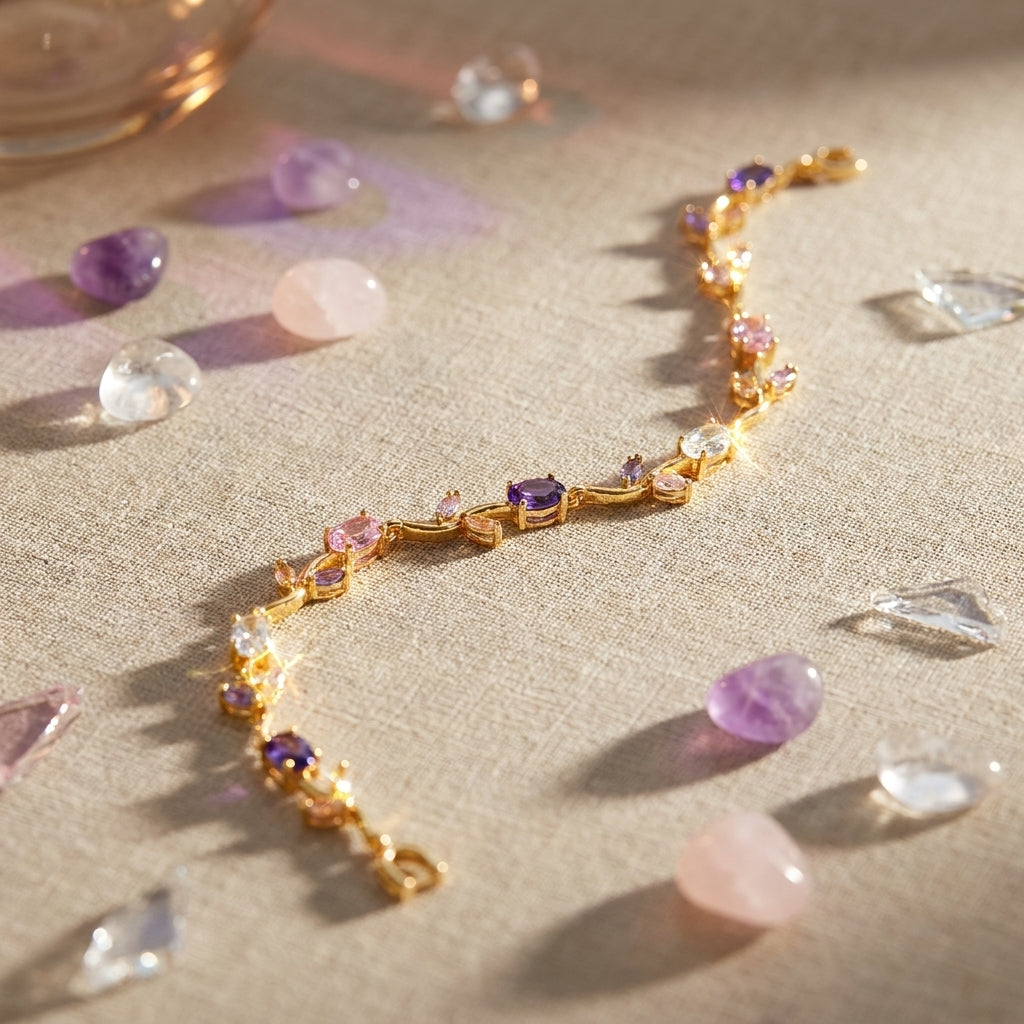 Amethyst Tulip Bracelet