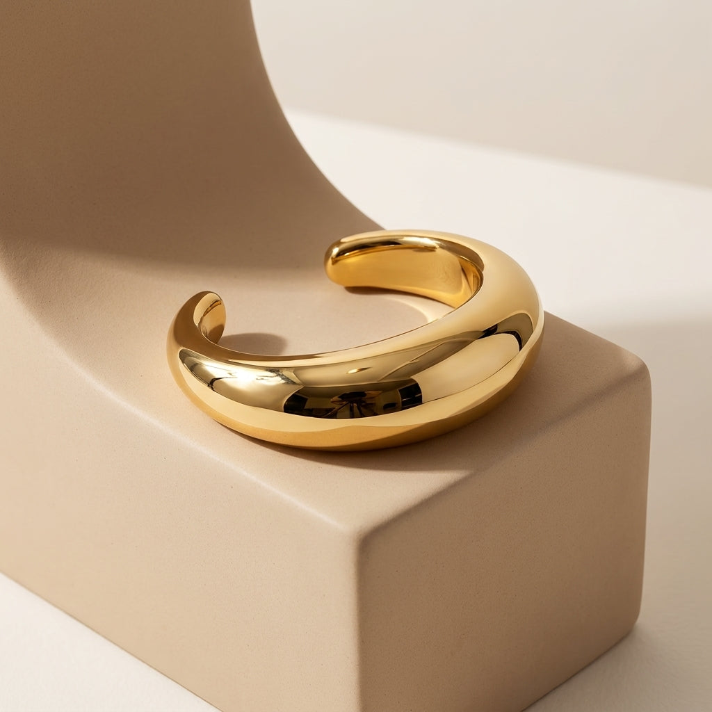 Luna Dome Cuff Bracelet
