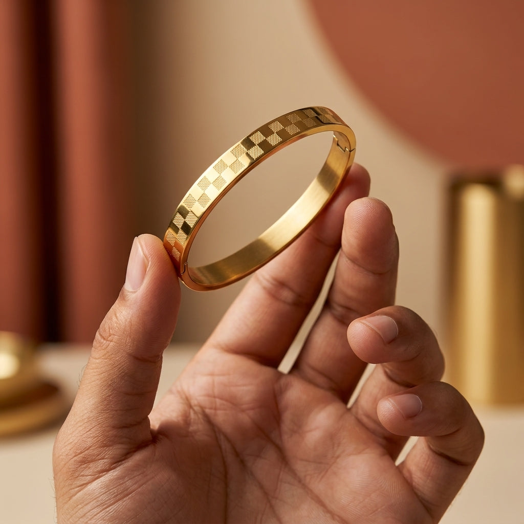 Men’s Royal Checks Kada