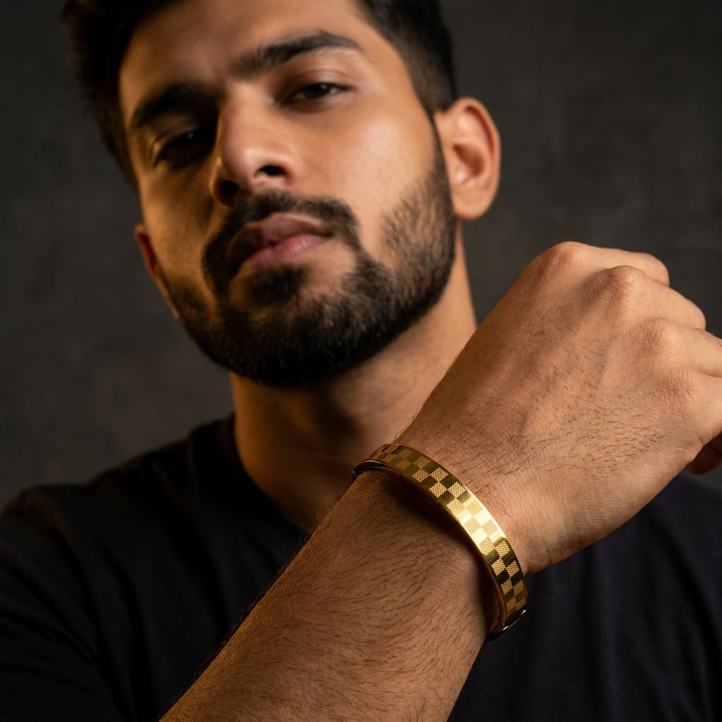 Men’s Royal Checks Kada