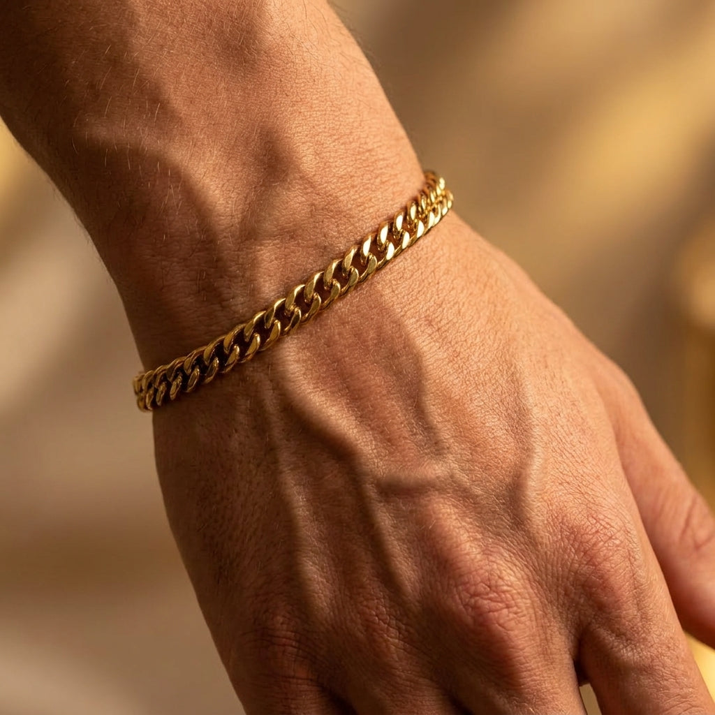 Men’s Classic Gold Cuban Bracelet