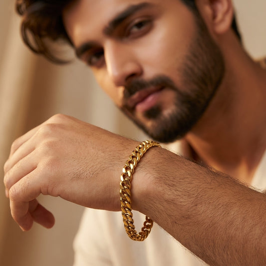 Men’s Classic Gold Cuban Bracelet