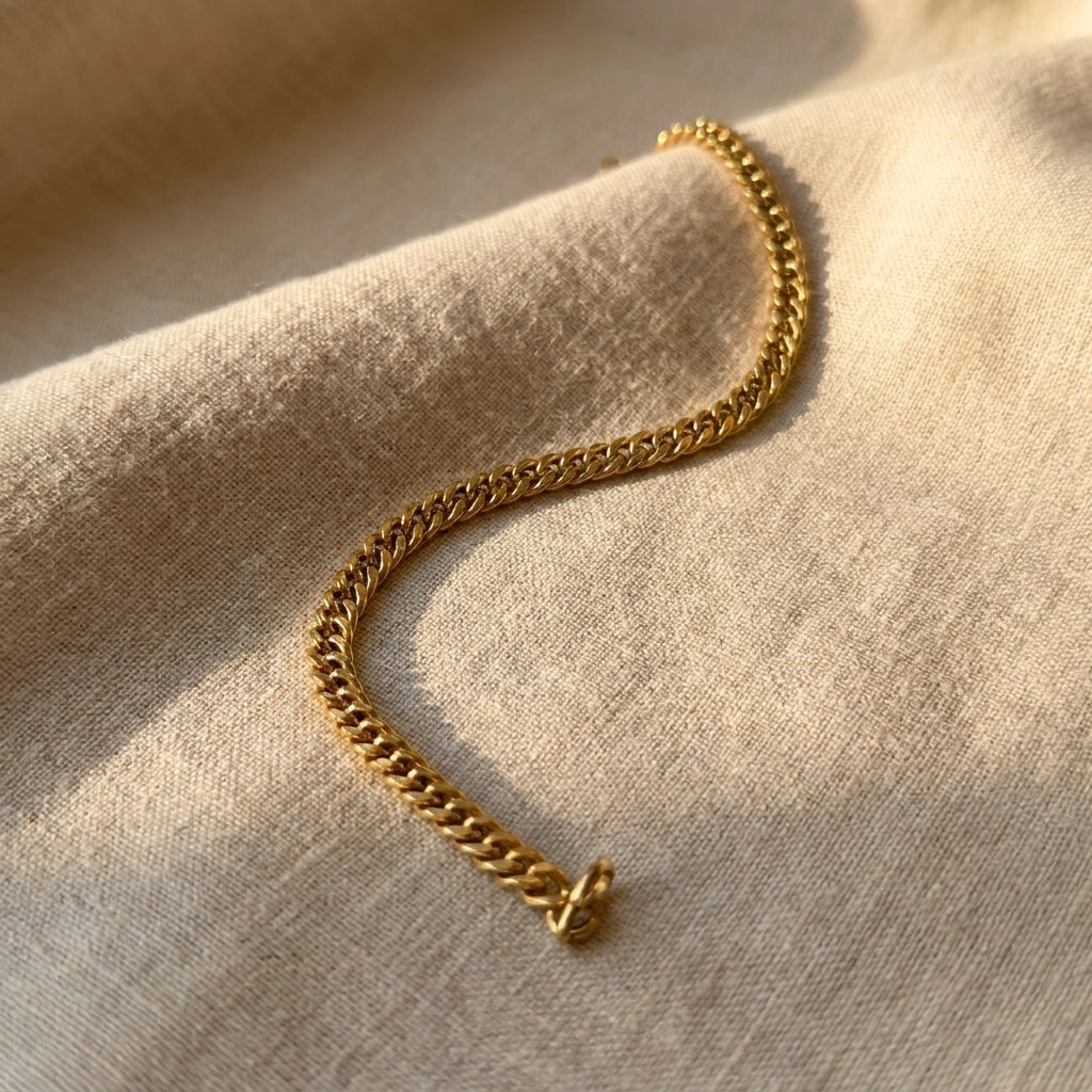 Men’s Classic Gold Cuban Bracelet