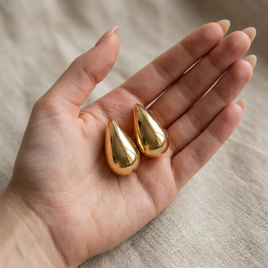 Luna Drop Statement Studs