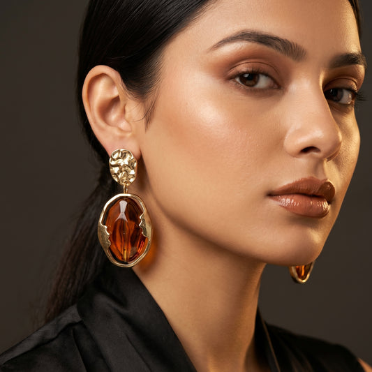 Amber Luxe Drop Earrings