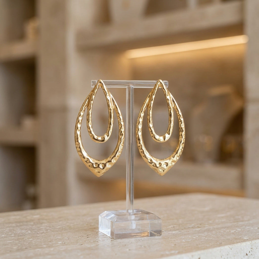 Teardrop Statement Earrings