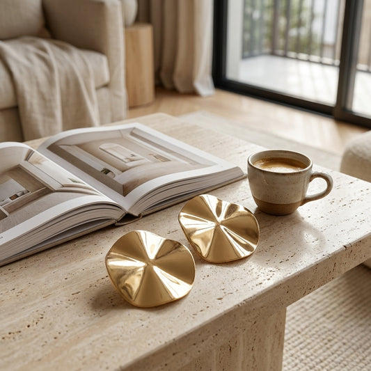 Luna Disc Statement Studs