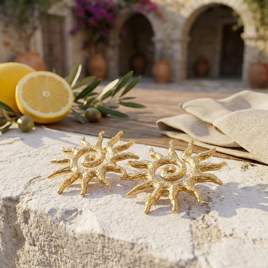 Sunburst Statement Earrings