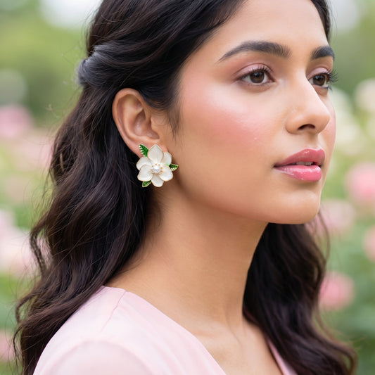 Bloom Pearl Garden Studs