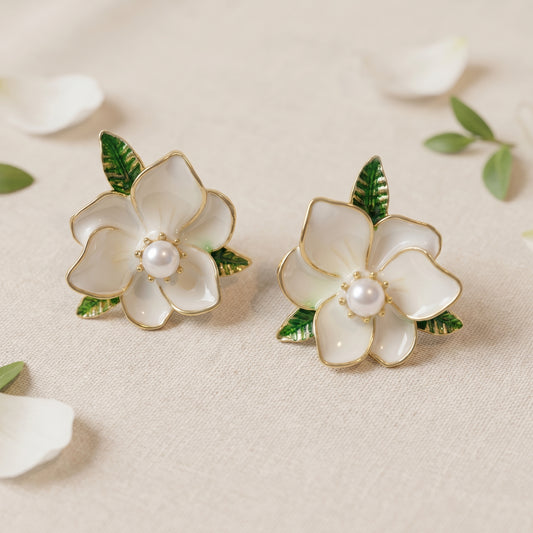 Bloom Pearl Garden Studs