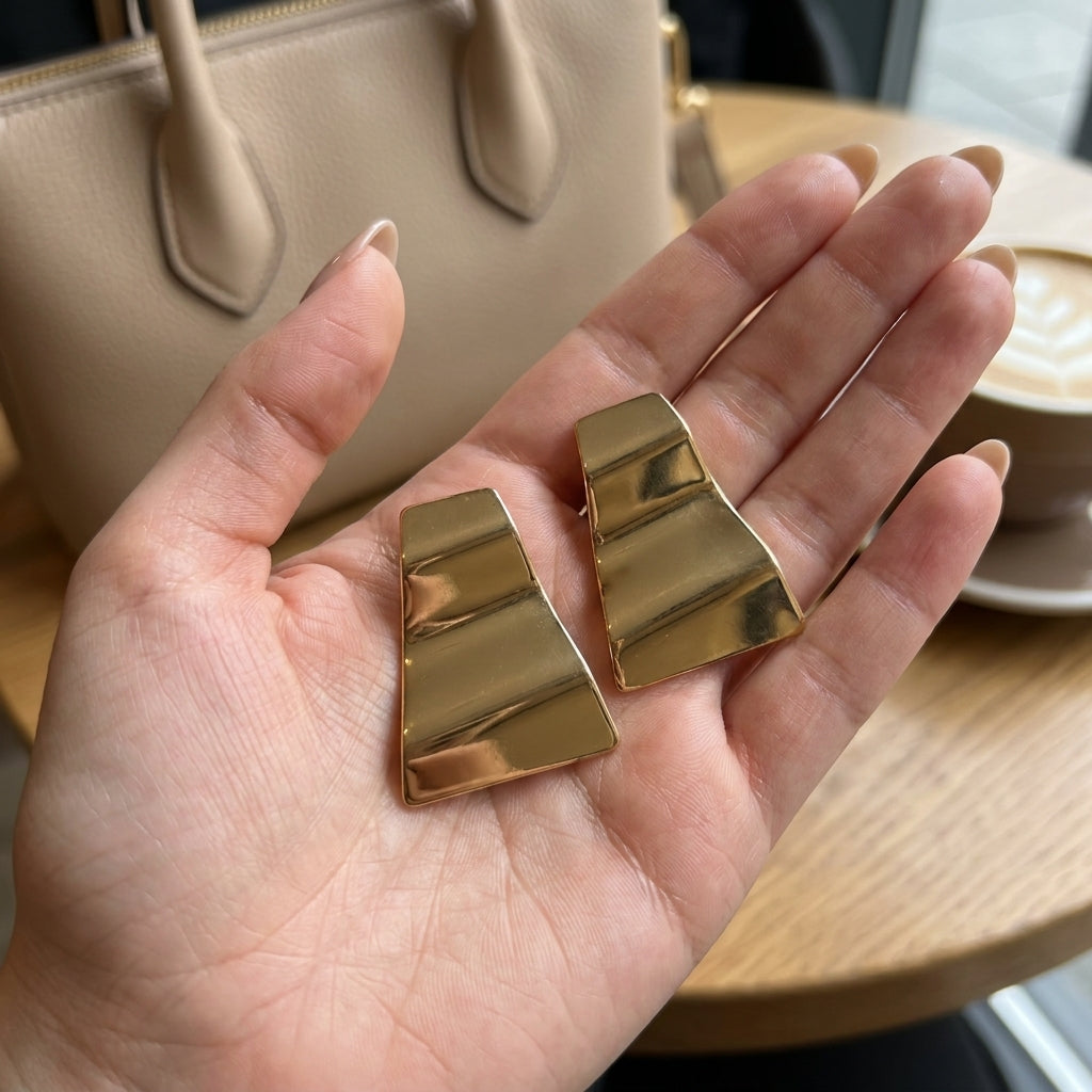 Gold Statement Earrings