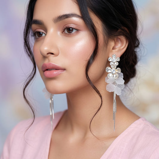 Ethereal Bloom Drop Earrings