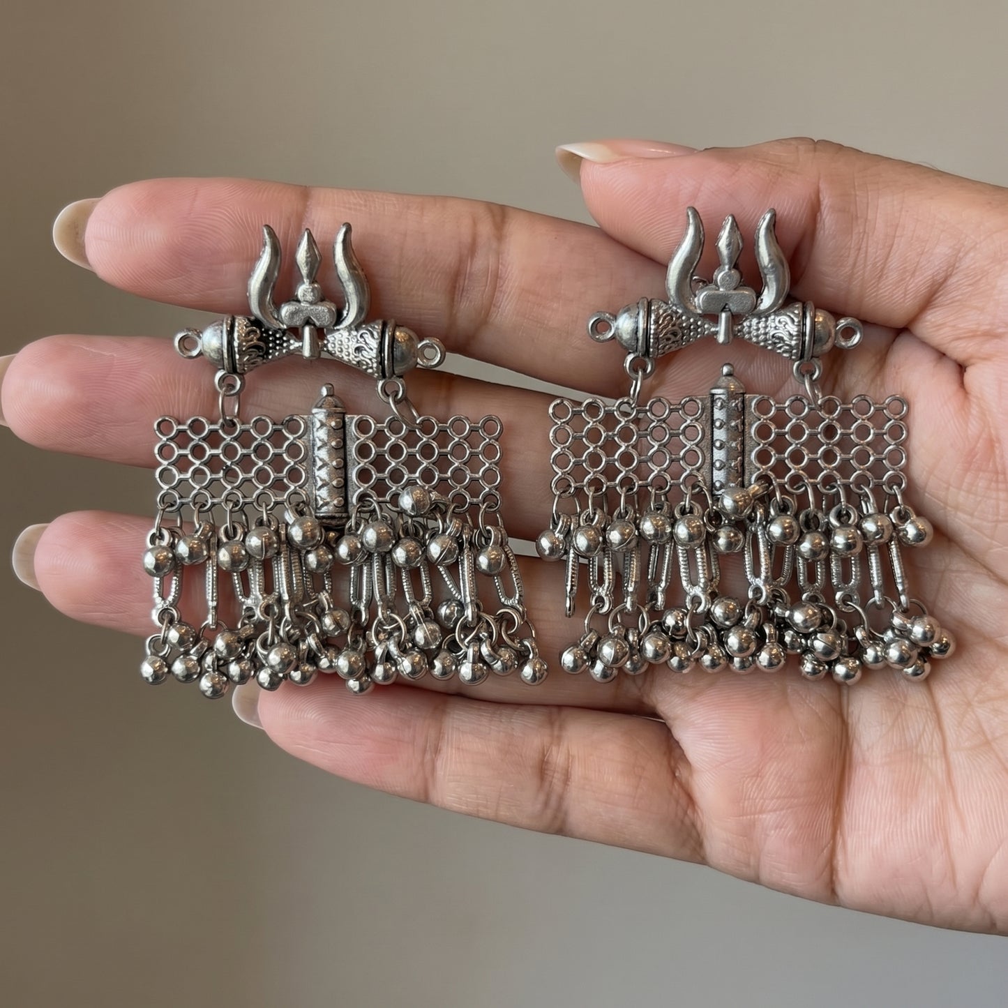 Trishul Drop Earrings