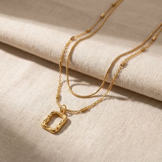 Aurum Layered Pendant Necklace