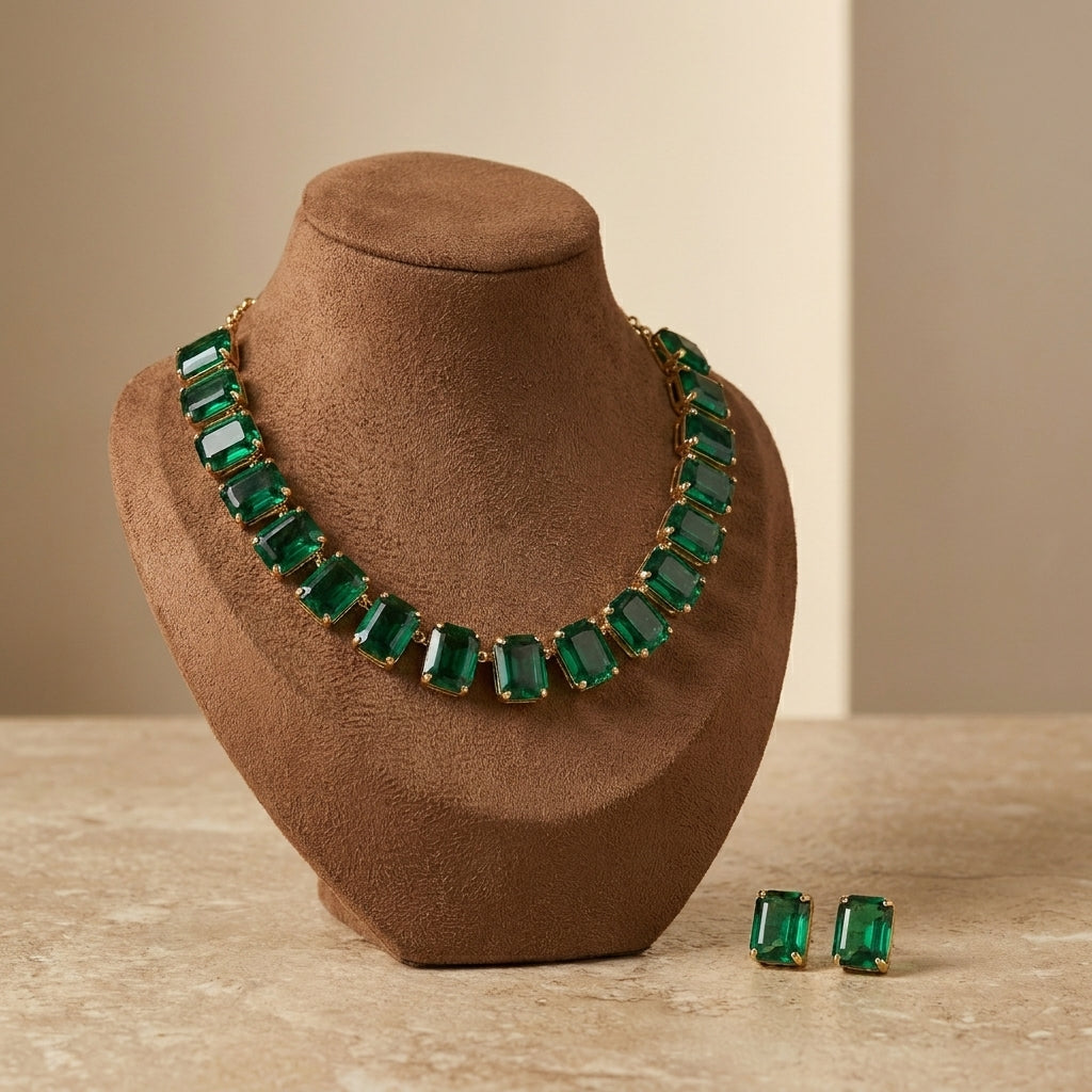 Emerald Royale Necklace Set