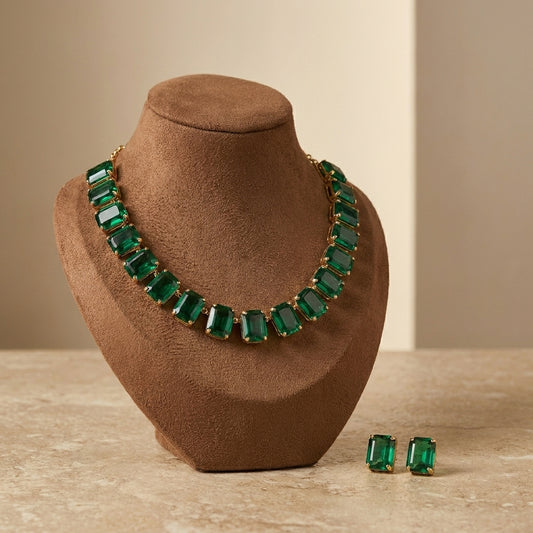 Emerald Royale Necklace Set