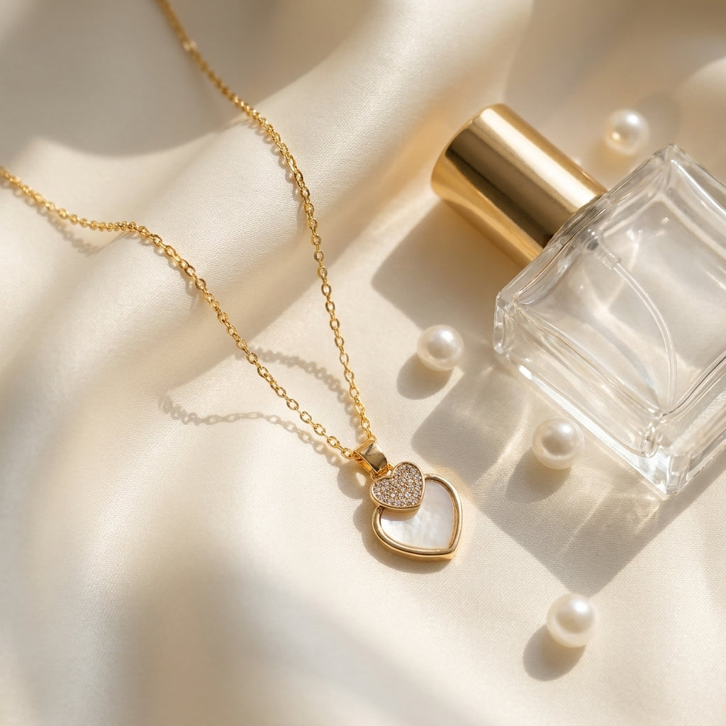 Celeste Heart Pendant Necklace