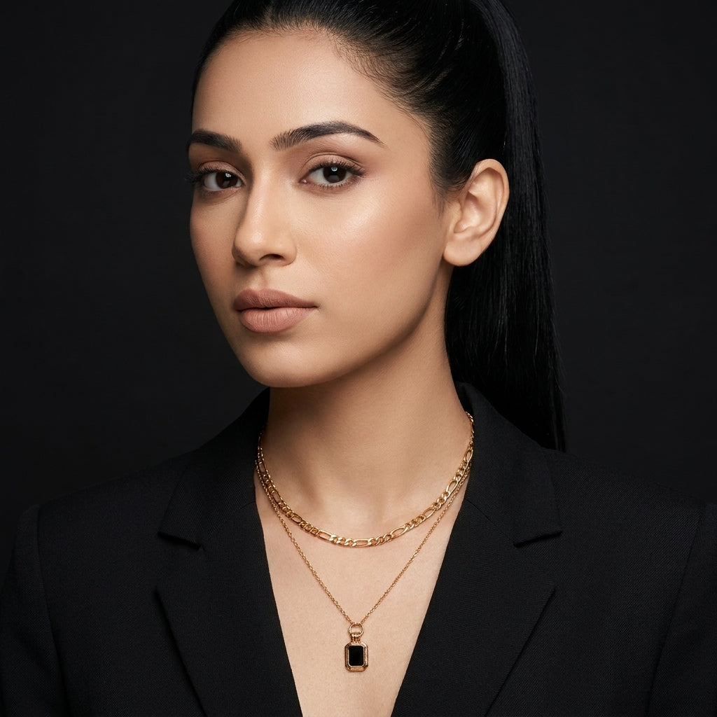 Midnight Luxe Layered Necklace