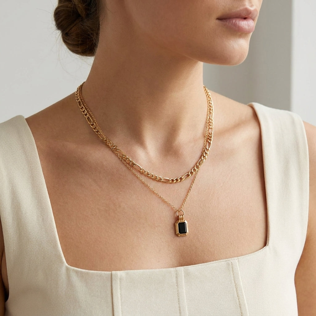 Midnight Luxe Layered Necklace