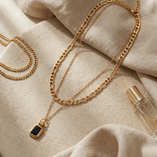Midnight Luxe Layered Necklace