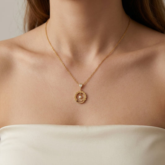 Luna Charm Pendant Necklace