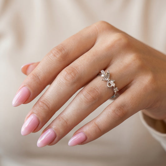 Sparkle Bow Ring