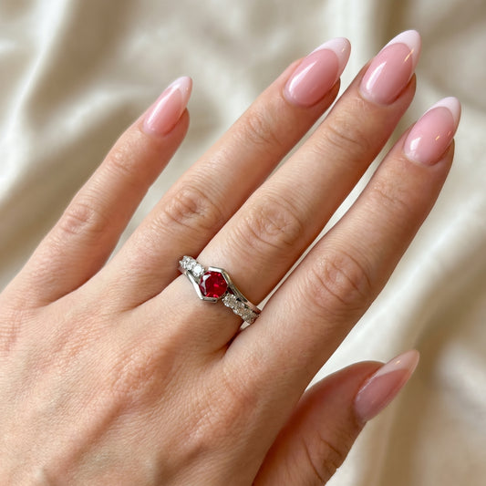 Ruby Glow Statement Ring