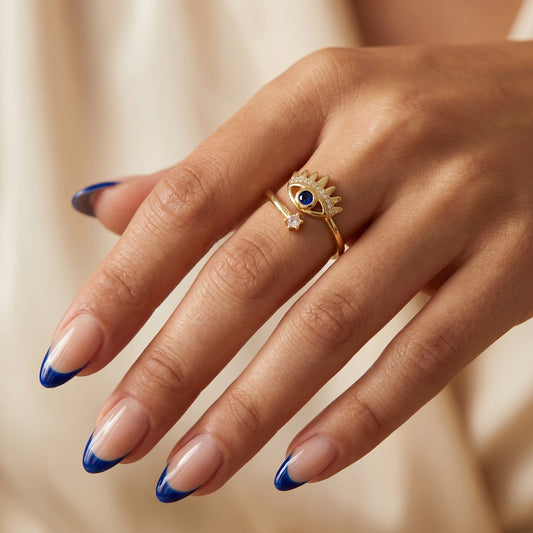 Evil Eye Dual Ring