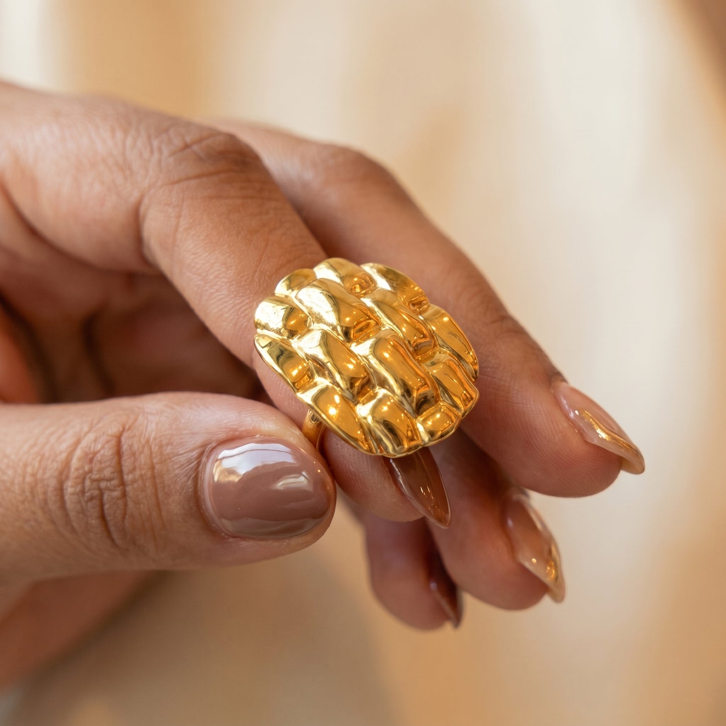 Luxe Chain Dome Ring