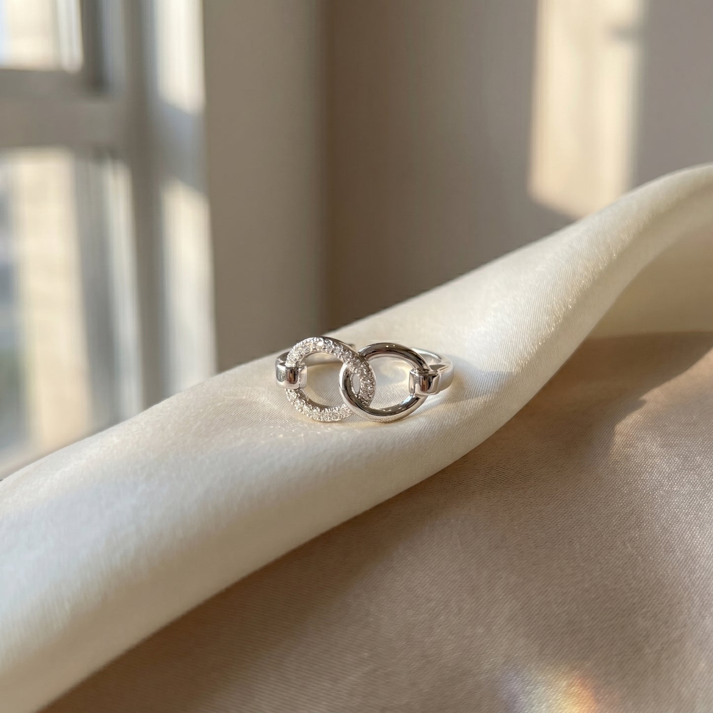 Linked Heart Ring